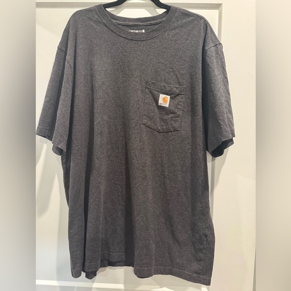 Carhartt Men's Loose Fit Heavyweight Pocket Short Sleeve T-Shirt gray - Picture 1 of 5